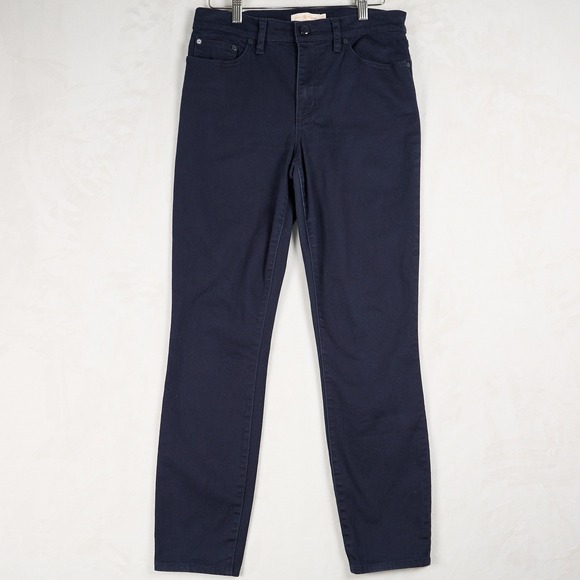 Tory Burch Denim - Tory Burch Navy Blue Skinny Jeans Mid Rise Stretch Denim Pants 27 90001209